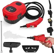 MEFESE Pressurized Handheld Multi-Surface Steam Cleaner with 8pcs Accessories Smart Touch Screen 6 Levels Adjustable Deep Cleaning Steamer with Portable Handle for Clothes Car Glass Window Kitchen