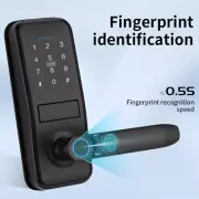 Smart Door Lock with Handle, Fingerprint Keyless Entry Electronic Digital Keypad