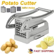 Stainless French Fries Slicer Potato Chip Cutter Chipper Chopper Maker +2 Blades
