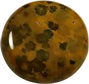 [Goyal Exports] Ocean Jasper Round Cabochon Natural Loose Gemstone 43.25cts OX40, Loose Gemstone, Ocean Jasper