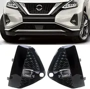 LED Front Fog Light Assembly Daytime Running Light Front Bumper Light with Switch Bezel for Nissan Murano 2019 2020 2021 2022