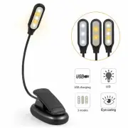 360 ° Adjustable Clip On Book Reading Light Mini USB Rechargeable LED Book Light