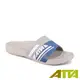 ATTA運動風圖紋室外拖鞋-灰藍28號