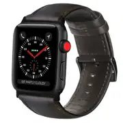 Retro Vintage Leather Strap Replacement Watchband for Apple Watch Series 3 /2 / 1 40/38mm light brown