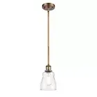 Innovations 392-LED Ellery 1 Light Pendant, B Brass/Clear - 516-1S-BB-G392-LED