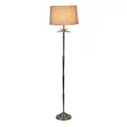 Belle Casablanca Floor Lamp w/ Brass Base 155cm Standing Light Antique Silver