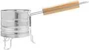 Stainless Steel Charcoal Bucket Chimney Starter for Outdoor Grilling Versatile Barbecue Accessory with Flexible Handle for Fire Pits Burning Stoves
