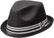 Peter Grimm Depp Fedora Hat XX-Large, Black