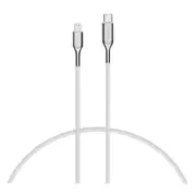 Cygnett Armoured Lightning to USB-C Cable 1M - White