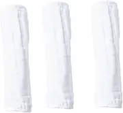 3pcs Burp Cloths Soft Shoulder Pads for Milk Spitting Absorbent Gauze Towels for Infants White Burp Cushions for Feeding and Burping