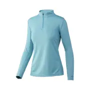 Huk Women's Solid Icon X 1/4 Zip Long Sleeve Fishing Shirt