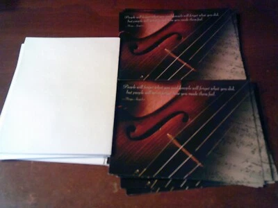 14 BUFFINI & COMPANY STARTER NOTES MAYA ANGELOU GATEFOLD CARDS W/ ENVELOPES