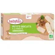 Babybio Biscuits - 12 months and + - Hazelnut Biscuits - ORGANIC 10 sachets of 2 biscuits