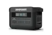 GENPOWER 1200W Portable Lithium Power Station 1075Wh LiFePo4, Multiple Voltage Output, 15W Wireless Charger, Ideal for Camping, Home Backup and Power Tools