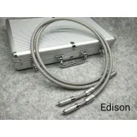 在飛比找蝦皮購物優惠-Edison audio 銀河旗艦 方芯銅RCA 訊號線 一