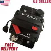 40 Amp In-Line Circuit Breaker Solar/Audio/Car/RV 40A/40AMP Fuse 12V/24V/32V/48V