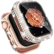 Screen Full Protector Bling Cover for Apple Watch Case 9 8 7 SE 6 5 4 3 38-45MM