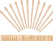 Wooden Wax Sticks Hair Removal Eyebrow Waxing Applicators 3.5" 100 Count