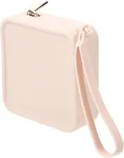 PACKOVE Silicone Tampon Holder Pouch for Women Compact and Pad Storage Bag Discreet Period Accessory for Teen Elegant Milky Design with Zipper Closure