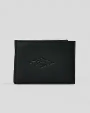 [Rip Curl] Rip Curl Men's Raw Energy Rfid Slim Leather Wallet in Black One Size Black