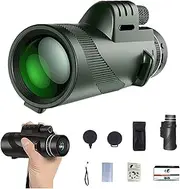 Stscope 360 Monocular, High-Power Long-Range Optics with Night Vision & Phone Adapter, Tripod-Compatible Gear for Birdwatching, Stargazing, Camping, Compact Multipurpose Design (10×42,Standard Green)