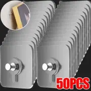Strong Adhesive Hooks Picture Frame Holder Poster Photo Clock No Drilling Hooks