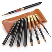 Sable Travel Watercolor Brushes 4pcs Elegant Kolinsky Sable Watercolor Travel...