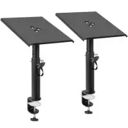 Studio Monitor Stands Pair Desktop Speaker Stands Heavy Duty Clamp Speaker St...