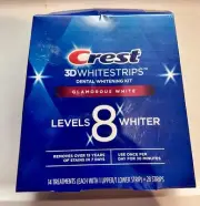 New Crest 3D Whitestrips Glamorous White Levels 8 Whiter 14 Treatments