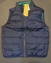 NWT Crewcuts By J. Crew Boys Navy Blue Primaloft Puffer Vest 8