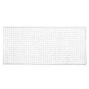 Square BBQ Grill Net 25x60cm Galvanized Iron Barbecue Mesh Mat