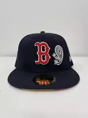 Boston Red Sox New Era MLB Blue Paisley 59Fifty Fitted Cap Hat Size 7