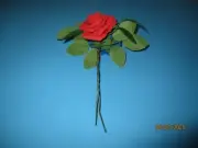 New Red / Blue Artificial Rose Stem Flower FREE SHIPPING USA ONLY