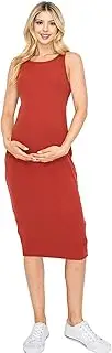 [My Bump] Women's Tank Ribbed Casual Comportable Maternity Pregnancy Dress
