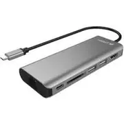 Blupeak USB-C Multi-Port Adapter HDMI4K/RJ45/2xUSB3.0/SD/PD