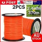 2x 2.4mm*370m Trimmer Line Whipper Snipper Brush Cutter Brushcutter Cords Orange
