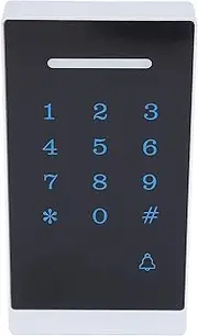 Diyeeni Access Control Keypad Keyboard Waterproof Touchscreen for Door Locks Access Control System + 5pcs ID Card, Fingerprint ID Card Password 3 Way