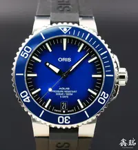 在飛比找Yahoo!奇摩拍賣優惠-【鑫瑞鐘錶】Oris 豪利時 AQUIS 時間之海 自製機芯