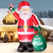 Papá Noel inflable navideño de 6 pies con dulces
