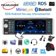 1 Din Smart Voice 5.1" Car Stereo Radio Bluetooth Touch Screen FM/AM/RDS/3-USB
