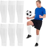[Peaken] Football Sock Sleeve, 3 Pair Team Leg Sock Black Sock Sleeve Football for Football Running or Training Beginner