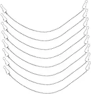 HOMOCONO 24pcs Hanging Chain Billboard Hanger Chain with Hook Bird Feeders Hanger Plant Hangers Billboards Hangers Ornaments Hangers Hanging Planter Chain Link Chain Decor Chain Hooks