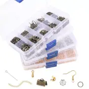 Jewellery Making Kit Findings Starter DIY Necklace Repair Tools Lobster Clasp .