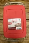 Pyrex Easy Grab 1.5-Qt Glass Loaf Dish with Lid, 2 PC Loaf Set - NEW