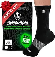 [SKUNK SKIN] Crew Socks - Pack of 6 - Cushioned Athletic Socks for Women & Men - Breathable Cotton Blend - Low-Cut Length