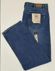 Ringers Western Barrington Jeans Mens Size 42/32 Slim Mid Rise Dark Wash Blue