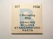 BULOVA 6CT - Part 53A – Watch ALLOY MAINSPRING - Factory Replacement