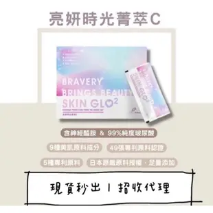 「正版授權‼️」SKIN GLO² 亮妍時光精萃C｜口服玻尿酸｜skin glo2 | 沛芙莉｜蠶絲膠原蛋白｜sg2