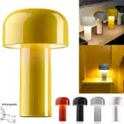 LED Desk Lamp Mushroom Touch Dimmable Table Night Light Bedside USB Rechargeable