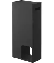 Yamazaki Industrial Toilet Paper Stocker Black Approx. W23XD12.5XH48cm Towe 334
